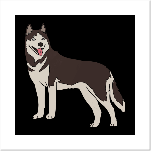 Husky Wall Art by Kelly Louise Art